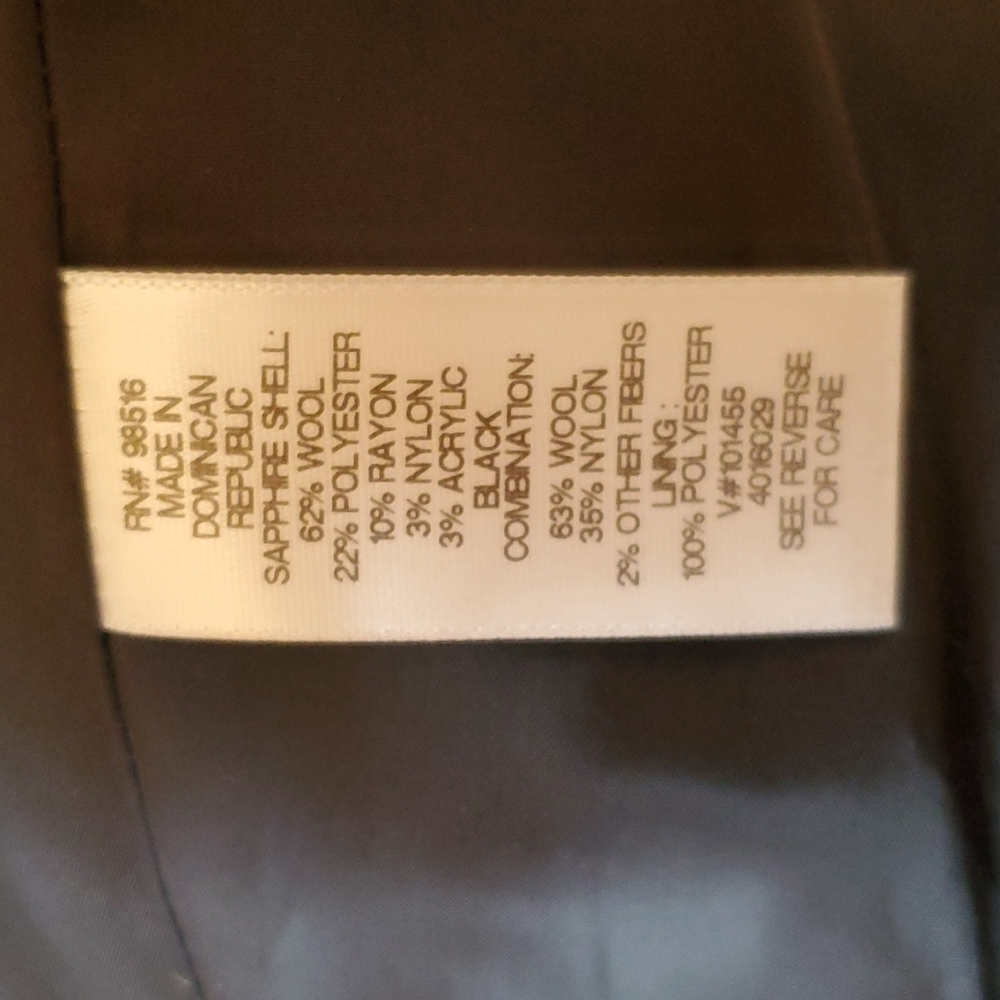 Coldwater Creek Color Block Wool Blend Coat - image 5